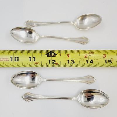 LUNT STERLING SILVER SET OF 4 SPOONS