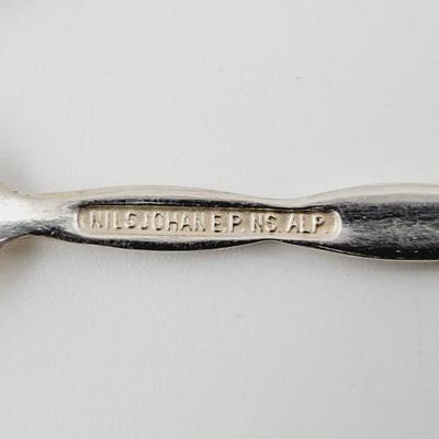 2 A B NILS-JOHAN SWEDEN NICKEL SILVER COCKTAIL FORKS