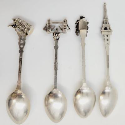 VINTAGE SILVER PLATE VERSILBERT SOUVENIR SPOONS