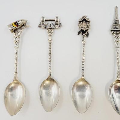 VINTAGE SILVER PLATE VERSILBERT SOUVENIR SPOONS