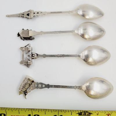 VINTAGE SILVER PLATE VERSILBERT SOUVENIR SPOONS