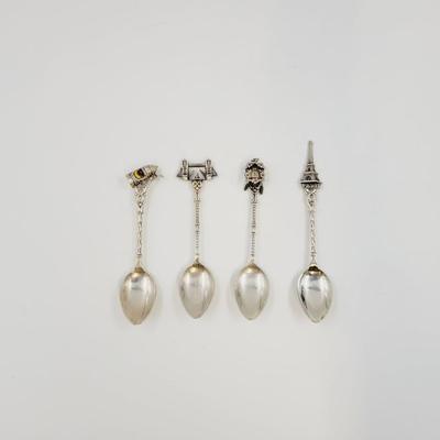VINTAGE SILVER PLATE VERSILBERT SOUVENIR SPOONS
