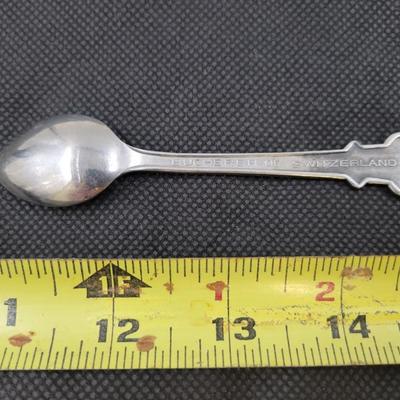 VINTAGE ROLEX BUCHERER SWISS SOUVENIER SPOON-LUCERNE CROUCHING  LION COLLECTION