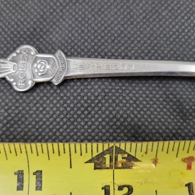 VINTAGE ROLEX BUCHERER SWISS SOUVENIER SPOON-LUCERNE CROUCHING  LION COLLECTION