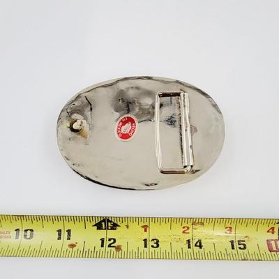 ABALONE MEXICAN SILVER SCORPION BELT BUCKLE