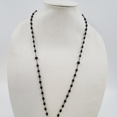BEAUTFUL STERLING CROSS ROSARY
