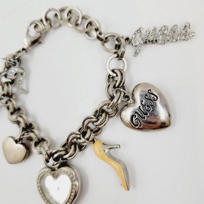 FANTASTIC GUESS WATCH CHARM BRACELET