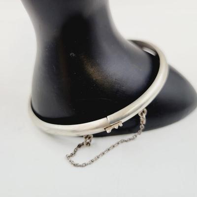 VINTAGE HINDGED .925 SILVER BRACELET