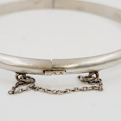 VINTAGE HINDGED .925 SILVER BRACELET