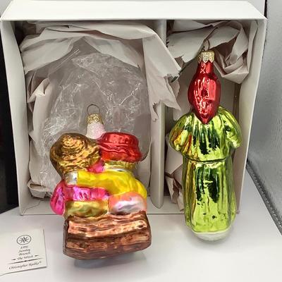 1486 Christopher Radko 1996 Sunday Brunch Glass Ornament Set