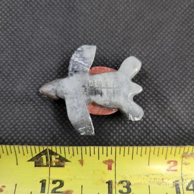 CUTE STONE GREY & ORANGE TURTLE