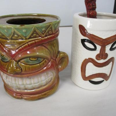 Ceramic & Glass Tiki Decor