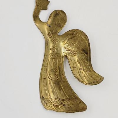 BRASS ANGEL ART PIN