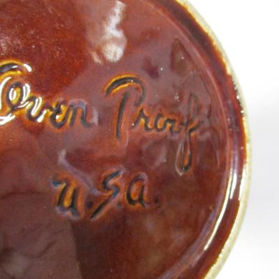 Vintage USA Brown Drip Glaze Pitcher