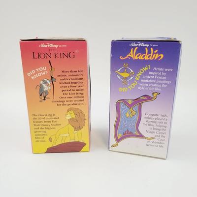 VINTAGE WALT DISNEY BURGER KIND LION KING & ALADDIN COLLECTORS CUPS