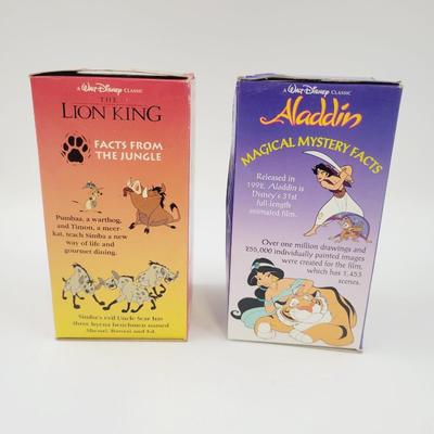 VINTAGE WALT DISNEY BURGER KIND LION KING & ALADDIN COLLECTORS CUPS
