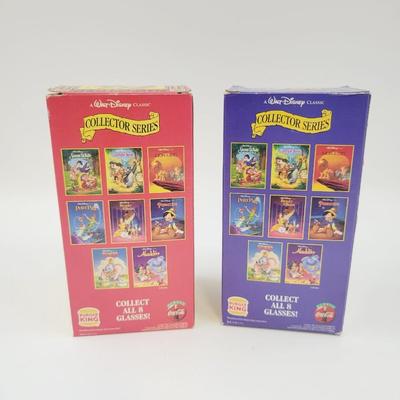 VINTAGE WALT DISNEY BURGER KIND LION KING & ALADDIN COLLECTORS CUPS