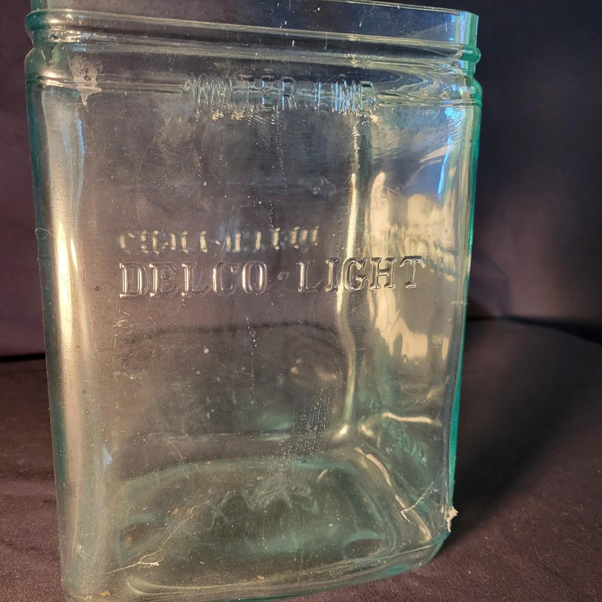 DelcoLight Exide Aqua Glass Battery Jar (DDW)