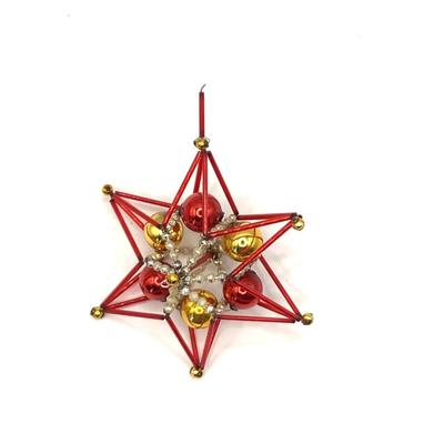 1503 Vintage Mercury Glass Star Ornament