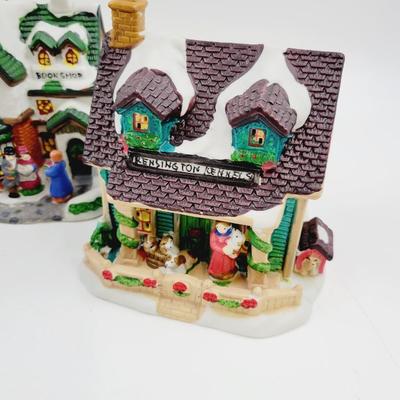 CHRISTMAS CERAMIC HOUSES - NO CORDS