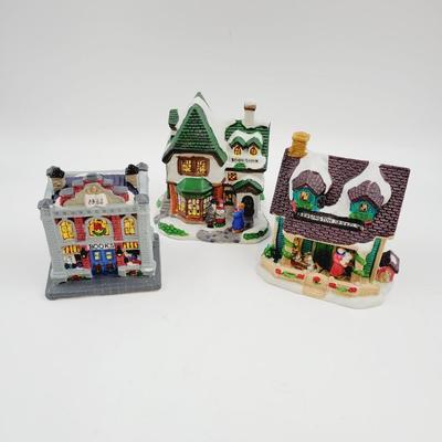 CHRISTMAS CERAMIC HOUSES - NO CORDS