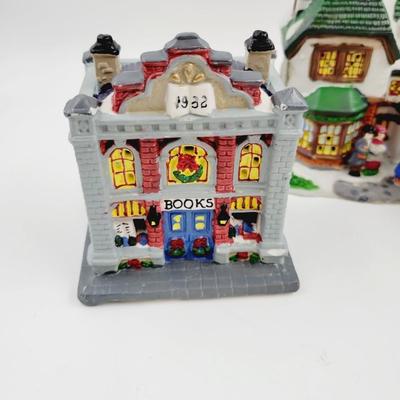 CHRISTMAS CERAMIC HOUSES - NO CORDS