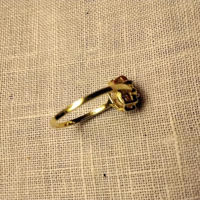Ruby and Diamond Ring 14k/925 Size 7.5