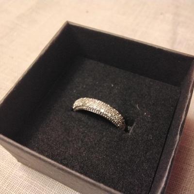 Marcasite Sterling Silver Ring Size 6
