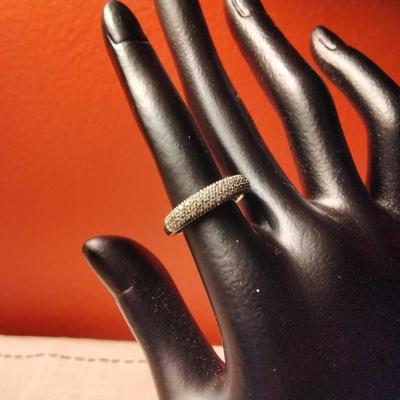 Marcasite Sterling Silver Ring Size 6