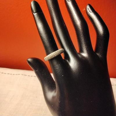 Marcasite Sterling Silver Ring Size 6