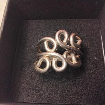 925 Braided Ring Size 8.5