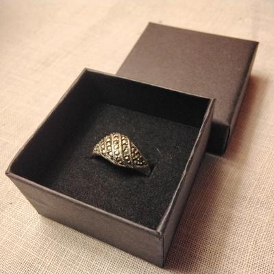 925 Marcasite Ring Size 9