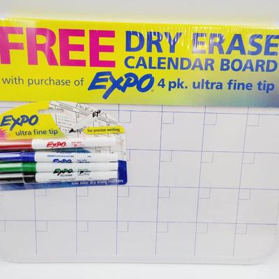 NEW EXPO DRY ERASE BOARD W/ MARKERS