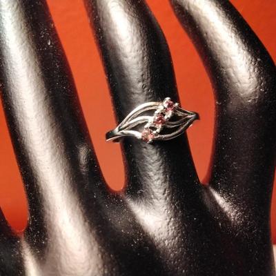 Rhodolite Garnet 925 Ring Size 5.5