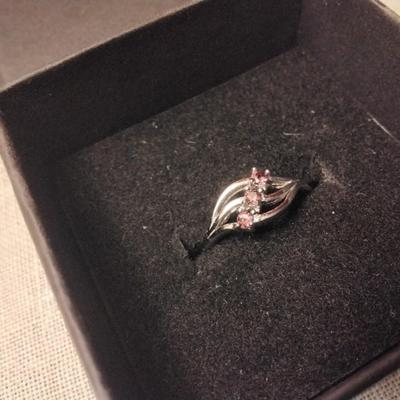 Rhodolite Garnet 925 Ring Size 5.5