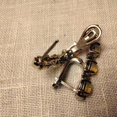 Dangle Opal 925 Earrings