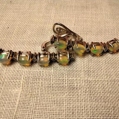 Dangle Opal 925 Earrings