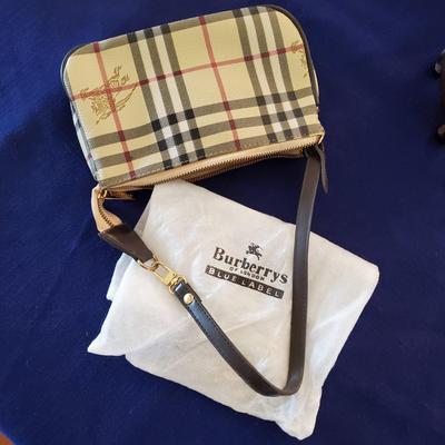 Burberry Vintage Checked Pouch Handbag