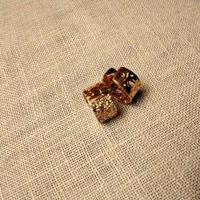 50ctw H-SI Diamond 14K Rose Gold 925 Sterling Silver Huggie Earrings
