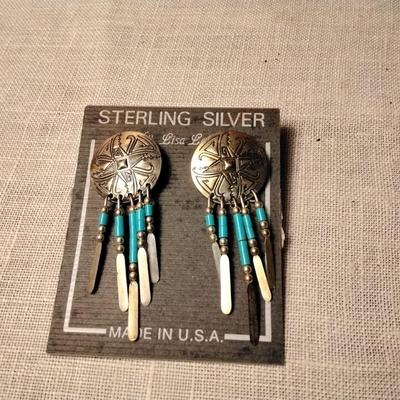 Sterling Silver Turquoise Earrings