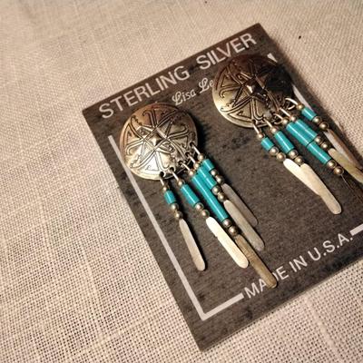 Sterling Silver Turquoise Earrings