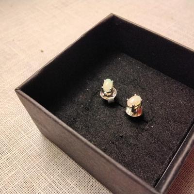 Beautiful Fire Opal 925 Earrings