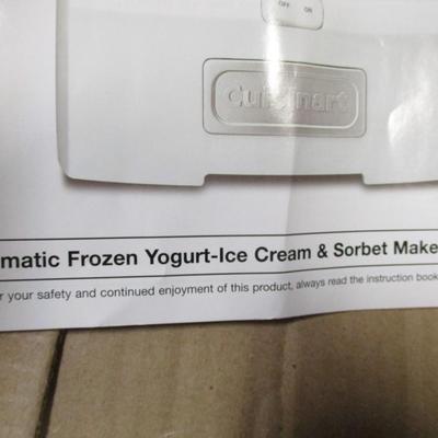 Cuisinart Frozen Yogurt Ice Cream & Sorbet Maker