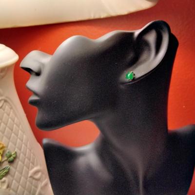 Vintage Jade 925 Earrings