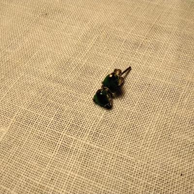 Vintage Jade 925 Earrings