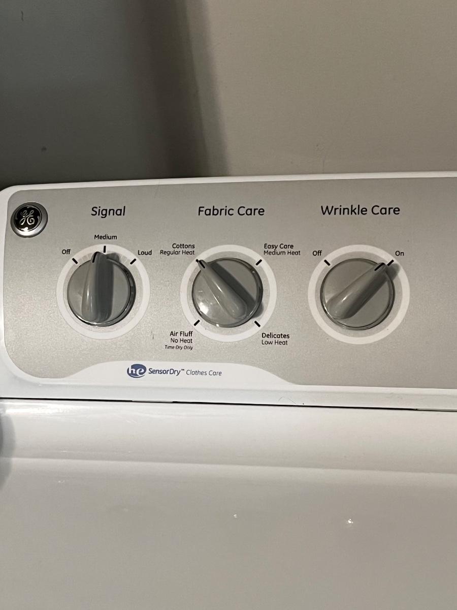 GE Sensor Dry Electric Dryer 2014