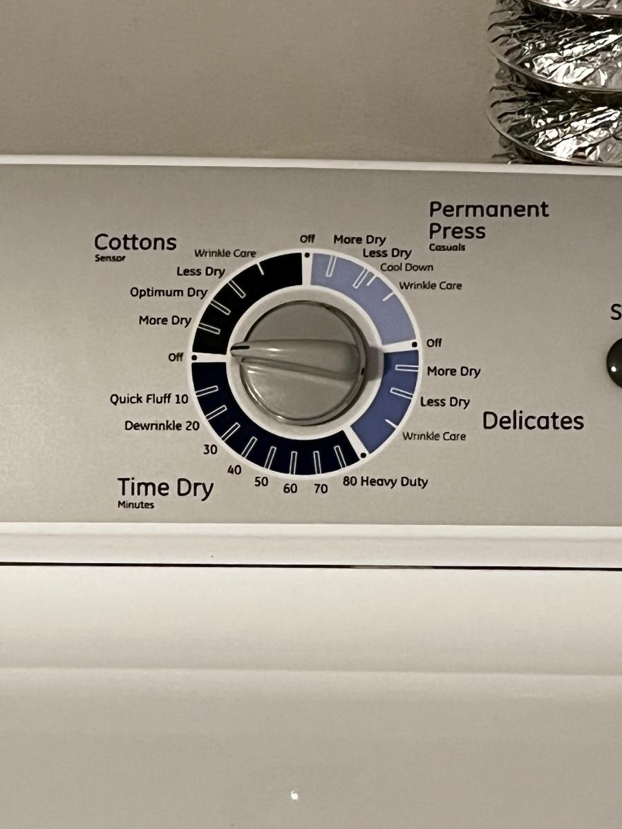 GE Sensor Dry Electric Dryer 2014