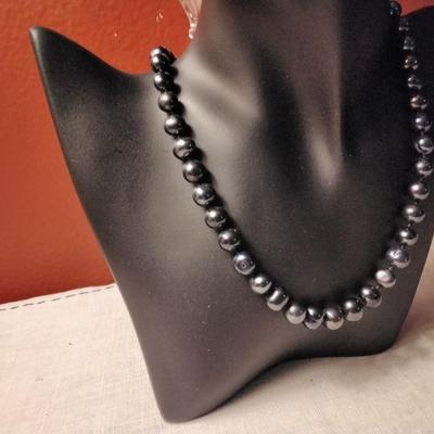 18" 9mm Tahitians Sterling Silver Clasp