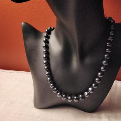 18" 9mm Tahitians Sterling Silver Clasp