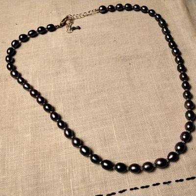 18" 6.5mm Tahitians Pearls Adjustable Sterling Silver Clasp